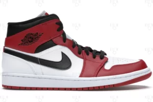 jordan 1 mid chicago white heel
