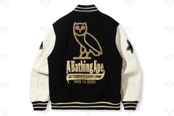 Bape x OVO Varsity Jacket - Image 2