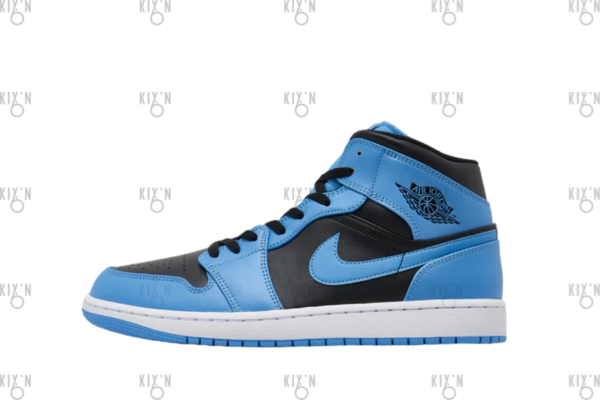 Jordan 1 Mid University Blue Black Gs
